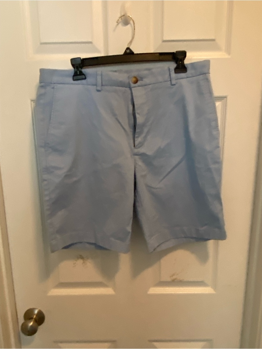 Vineyard Vines Light Blue Flat-Front Chino Shorts